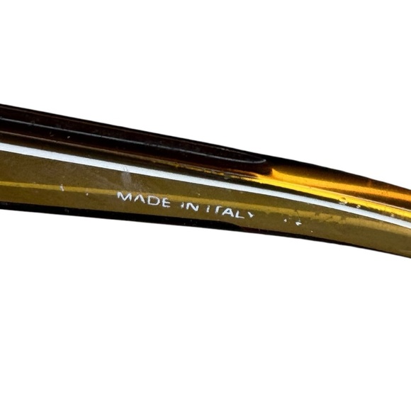 Vintage Gucci Tom Ford Era Sunglasses Amber Rectangle Y2K Italy GG2431/S - Picture 6 of 8